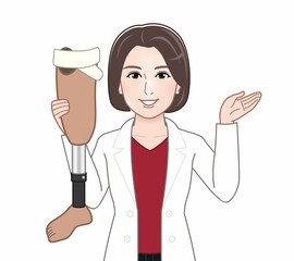 医療従事者の女性