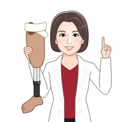 医療従事者の女性