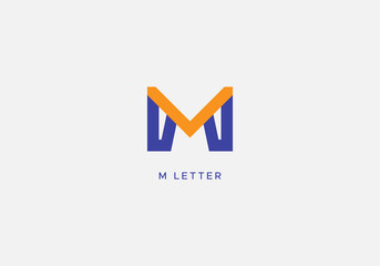 M Letter Logo Icon Design modern stylish creative vector Template