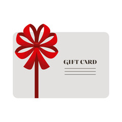 elegant bow in giftcard
