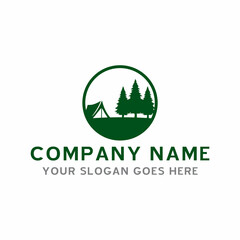 camping logo , adventure logo vector