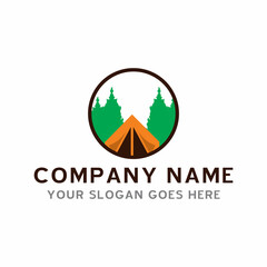 camping logo , adventure logo vector