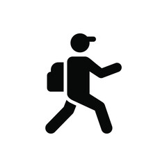 Traveler icon vector graphic