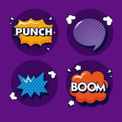 pop art four expressions