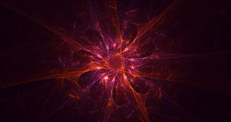 3D rendering abstract round light background