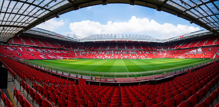 Sir Alex Ferguson  stand of Old Trafford football stadium, Old Trafford is the largest stadium home of Manchester united football club.