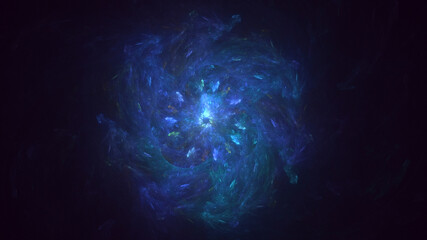 3D rendering abstract round light background