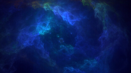 3D rendering abstract multicolor fractal light background