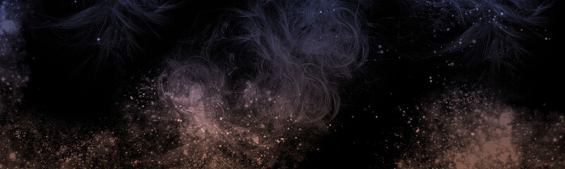 abstract space, colorful nebula, stars and sky