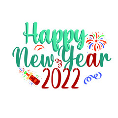 Happy new year 2022 Sublimation 