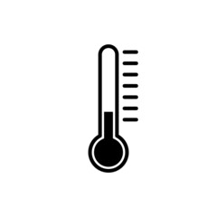 temperature flat icon vector illustration