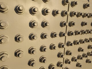 Metal bolt isolated on white background