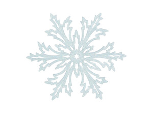 christmas decoration snowflake on a white background