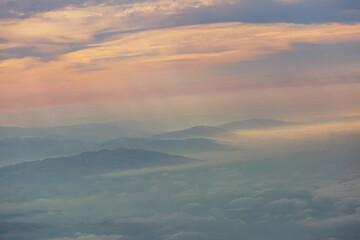 Mountains silhouette
