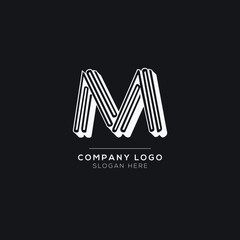 Premium Vector M initial letter Logotype for luxury branding. Elegant and stylish design for your Elite company.