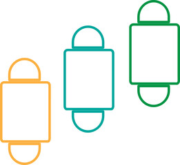 Graph chart icon sign design