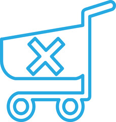 Obraz premium Shopping cart trolley icon sign design