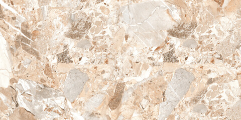 Obraz na płótnie Canvas Brown beige abstract marble granite natural sand stone texture panorama