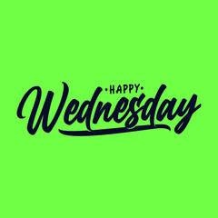 Wednesday Vector Illustration - inspirational lettering design for posters, flyers, t-shirts, cards, invitations, stickers, banners. 