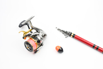 リールと竿とウキ