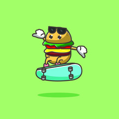 hamburgers skateboarding