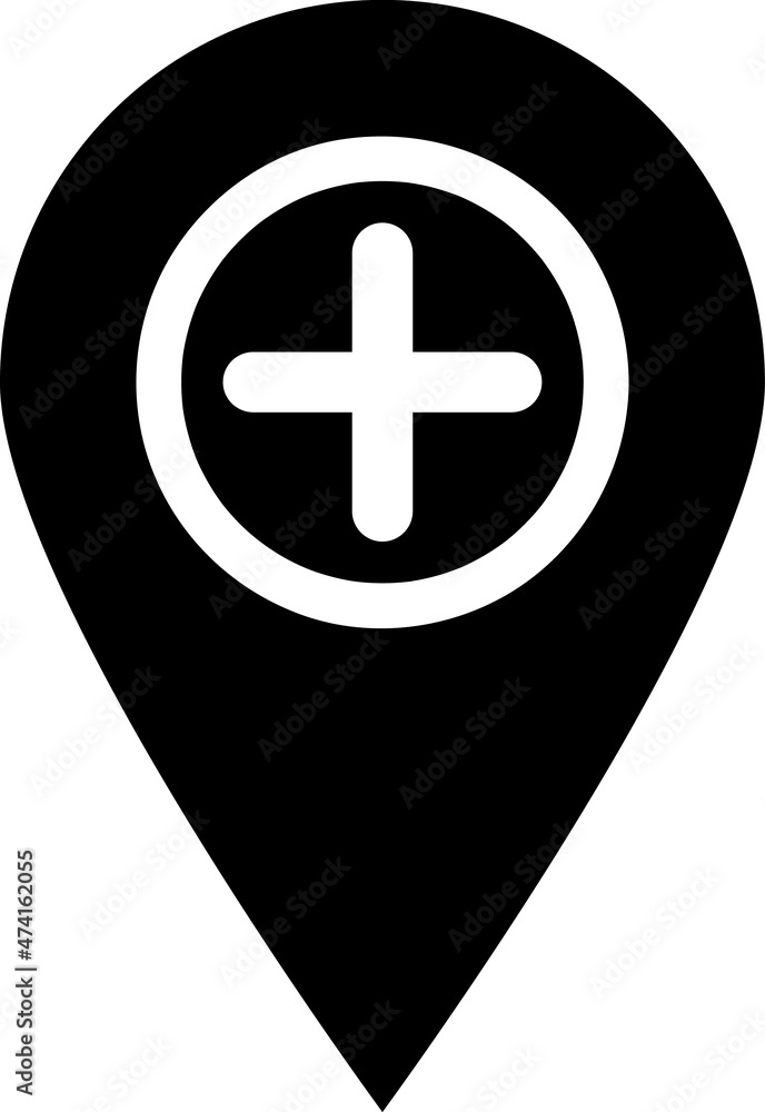 Poster add location icon. add location vector design. sign design..eps