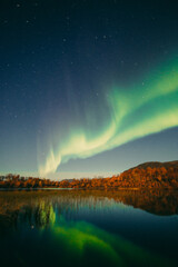 auroras over the lake 