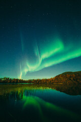 aurora over the lake © Johan