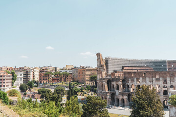 Naklejka premium view of the city Rome
