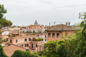 Fototapeta na wymiar view of the old town country Rome