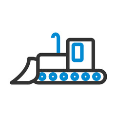 Icon Of Construction Bulldozer