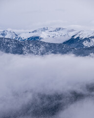 Winter in Andorra Pyrennes landscape