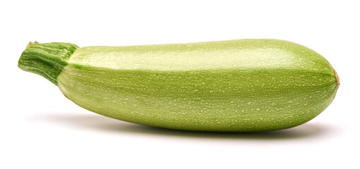 Studio shot of zucchini marrow isolated on white background