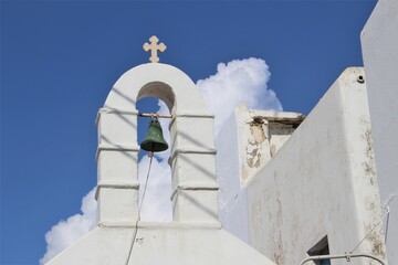 Clocher d'&eacute;glise grecque, Mykonos, Gr&egrave;ce