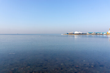 The frozen waters of Vladivostok