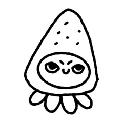 Cute Strawberry Emoticon Doodle 1