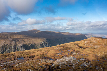 The beautiful Farscallop Mountain in the Derryveaghs in County Donegal - Ireland