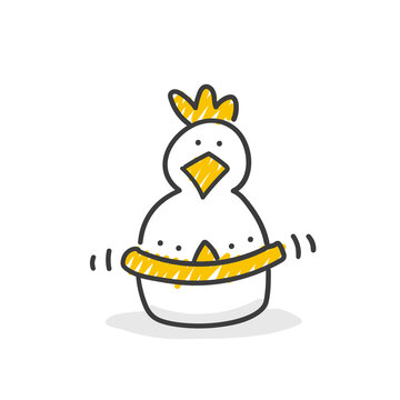 recommend clip art: Strichfiguren / Strichmännchen: Eieruhr, Hahn, Huhn. (Nr. 701)	