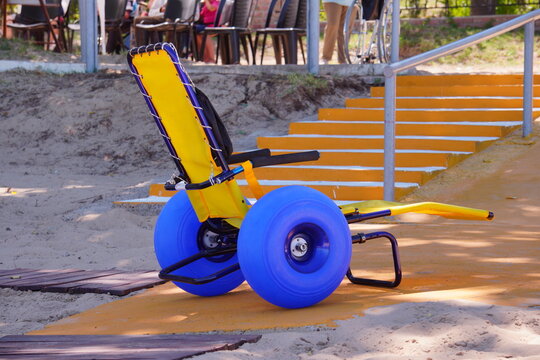 silla anfibia adaptada para discapacitados