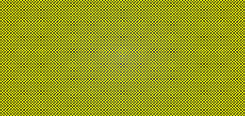 Yellow background and lines of black squares