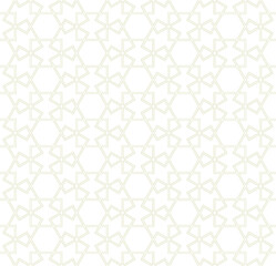 Seamless arabic geometric ornament in brown color.