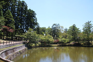Nara, Jap&oacute;n, con innumerables templos y santuarios.
