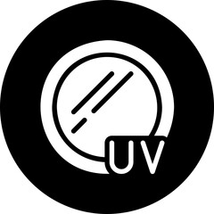 uv reflex glyph icon