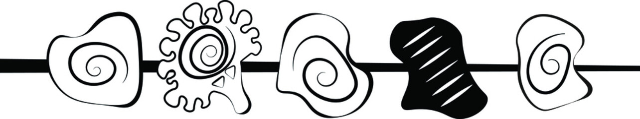 Vector kebab black and white