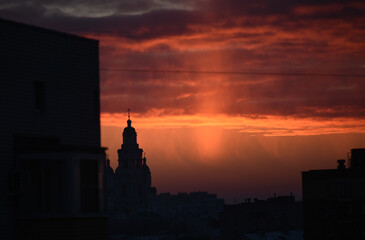 Naklejka premium sunset