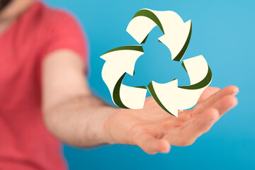 Recycled eco zero waste lifestyle. Ecological design Recycle