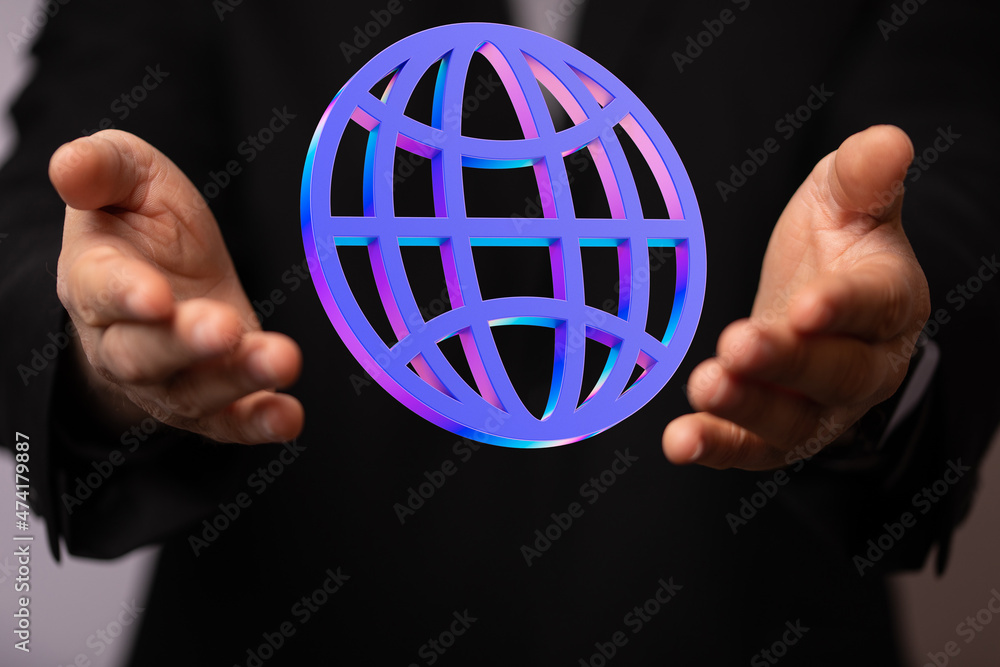 Poster artificial intelligence and future technology background, internet connection, science and technolog
