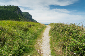 Santa Catalina lighthouse in Lekeitio, Basque Country, Spain