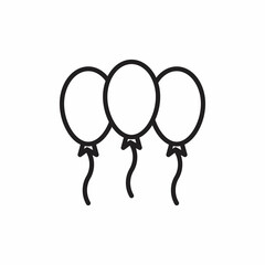 BALLOONS icon in vector. Logotype