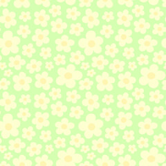 Vector seamless pattern. Ornament with flowers. Design print for textile, fabric, wallpaper, background.